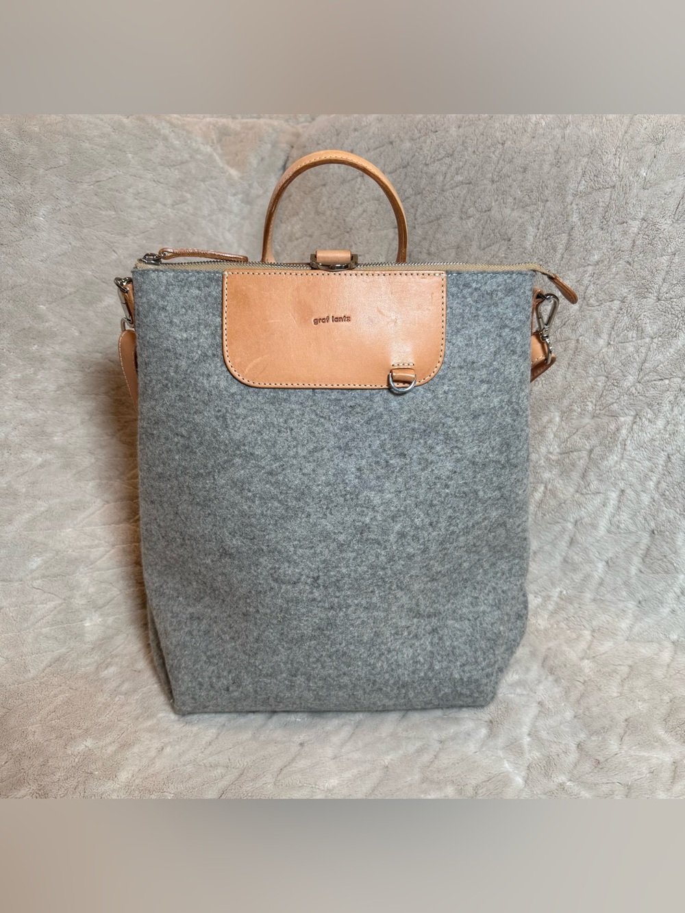 Graf Lantz Bedford Merino Wool Backpack Granite Made in USA